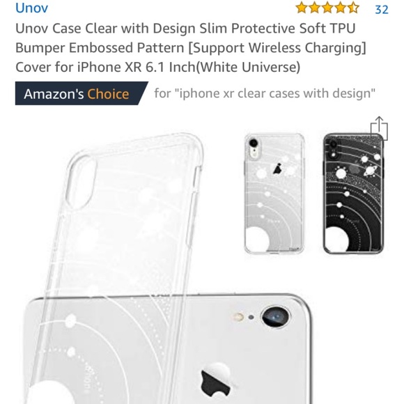 Clear plastic iPhone case NWOT for iPhone XR. - Picture 3 of 4